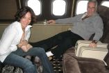 Ghislaine Maxwell, junto a su ex pareja, Jeffrey Epstein. (AFP / Archivo) 