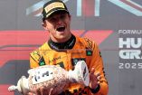 Lando Norris con el trofeo del GP de Hungría.