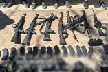 Armas aseguradas como parte del Operativo Frontera Norte