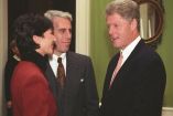 El expresidente Bill Clinton junto a Jeffrey Epstein y Ghislaine Maxwell en la Casa Blanca en 1993. (Especial)