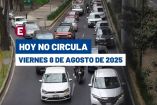 Hoy No Circula del 8 de agosto del 2025.