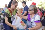 Evelyn Salgado Pineda, gobernadora de Guerrero, durante su visita al municipio de Ayutla