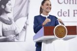 La presidenta de México, Claudia Sheinbaum, en su conferencia mañanera del 18 de agosto 2025