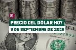 Precio del dólar hoy 3 de septiembre.