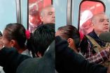 Joven arriesga su vida y viaja entre vagones del Metro CDMX