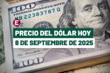 Precio del dólar hoy 8 de septiembre.