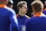Frenkie de Jong con la selección de Países Bajos.