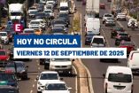 Hoy No Circula del 12 de septiembre del 2025.