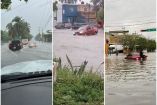 Las lluvias provocaron inundaciones en diferentes puntos de Cancún. Foto: Especial