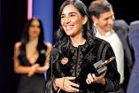 Alauda Ruiz de Azúa, ganadora de la Concha de Oro. Foto: AFP