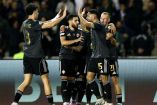Qarabag, de Azerbaiyán, celebra un tanto. (Foto: Reuters)