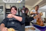 Cocina un pollo dentro de otro y engaña a su novio con insólita broma