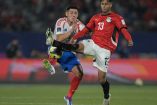 Fue un partido bravo en el Estadio Nacional de Chile.