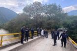 Policías en inmediaciones del río Amajac 