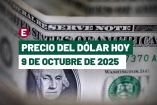 Tipo de cambio hoy 9 de octubre de 2025.