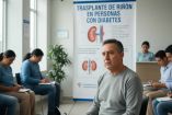 El trasplante de riñón puede duplicar la esperanza de vida en pacientes de diabetes. Imagen hecha con IA.