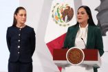 La presidenta Claudia Sheinbaum y Ariadna Montiel en la mañanera