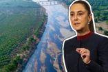 Sheinbaum informó que se investigan las causas del derrame en el río Pantepec. Foto: Especial y Cuartoscuro