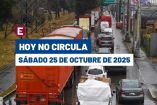 Hoy No Circula del 25 de octubre del 2025.