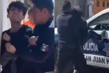 Ladrón suplica entre lágrimas no ser detenido en Tlaxcala