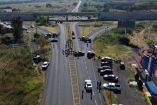 Bloqueo de personas en la autopista Morelia-Salamanca