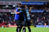 Alí Ávila celebra el gol que selló la victoria de Querétaro sobre Mazatlán en La Corregidora. (Facebook/Gallos Blancos)