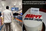 Mujer organiza fiesta sorpresa a su esposo dentro de un Costco