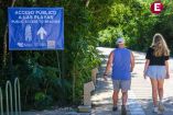 Acceso a playas de Tulum