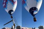 Globo aerostático aterriza de forma anticipada en León, Guanajuato