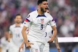 Ricardo Pepi celebra gol de Estados Unidos en 3-0 sobre la Selección Mexicana. (Mexsport).