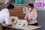 Urna electrónica para emitir el voto por primera vez en el Edomex. (Cuartoscuro)