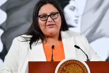 Citlalli Hernández, secretaria de de las Mujeres en Palacio Nacional