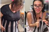 Costurera revisando un vestido negro en un taller, caso viral de TikTok