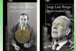 Portadas de los libros Cuentos completos y Poesía completa de Jorge Luis Borges.