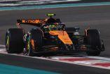 Lando Norris rodando en Abu Dhabi.