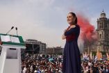 Clauia Sheinbaum en el Zócalo de la CDMX