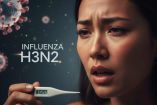 La influenza H3N2 gana terreno en América del Norte y causa preocupación en Europa. Imagen hecha con IA.