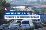 Hoy No Circula del 12 de diciembre del 2025.