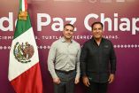 Omar García Harfuch con el gobernador de Chiapas, Eduardo Ramírez