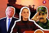 Sheinbaum, Donald Trump y Nicolás Maduro