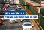 Hoy No Circula del 19 de diciembre del 2025.