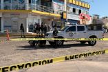 Elementos de seguridad resguardan una de las zonas donde se registraron ataques armados en Sinaloa.