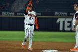 Isaac Paredes inició su actividad con los Naranjeros de Hermosillo tras una temporada en Grandes Ligas interrumpida por lesión.