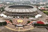 Vista aérea del Estadio Azteca.