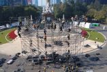 Desmantelan escenario en Paeo de la Reforma