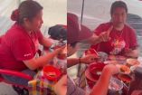 Lady Pancita se volvió viral tras comerse todo un plato de menudo y negarse a pagar, generando indignación en redes sociales.