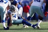 Dak Prescott sólo jugó la primera mitad del encuentro en Nueva York