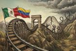 Ilustración sobre la montaña ruso que ha sido la relación México-Venezuela.