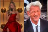 Nikki Glase hizo burla a Sean Penn en los Globos de Oro 2026