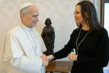 El Papa León XIV recibe en el Vaticano a María Corina Machado
